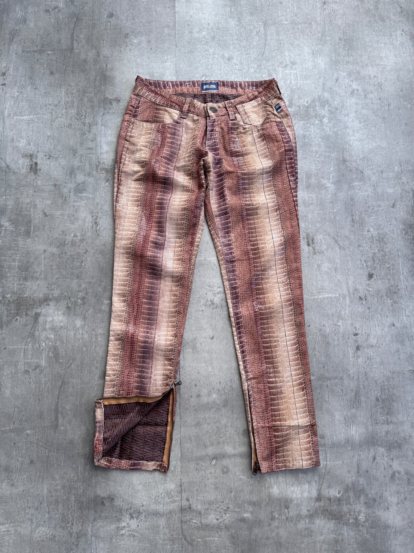 Jean Paul Gaultier Snakeskin Style Trousers