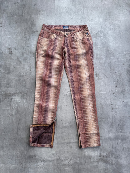 Jean Paul Gaultier Snakeskin Style Trousers