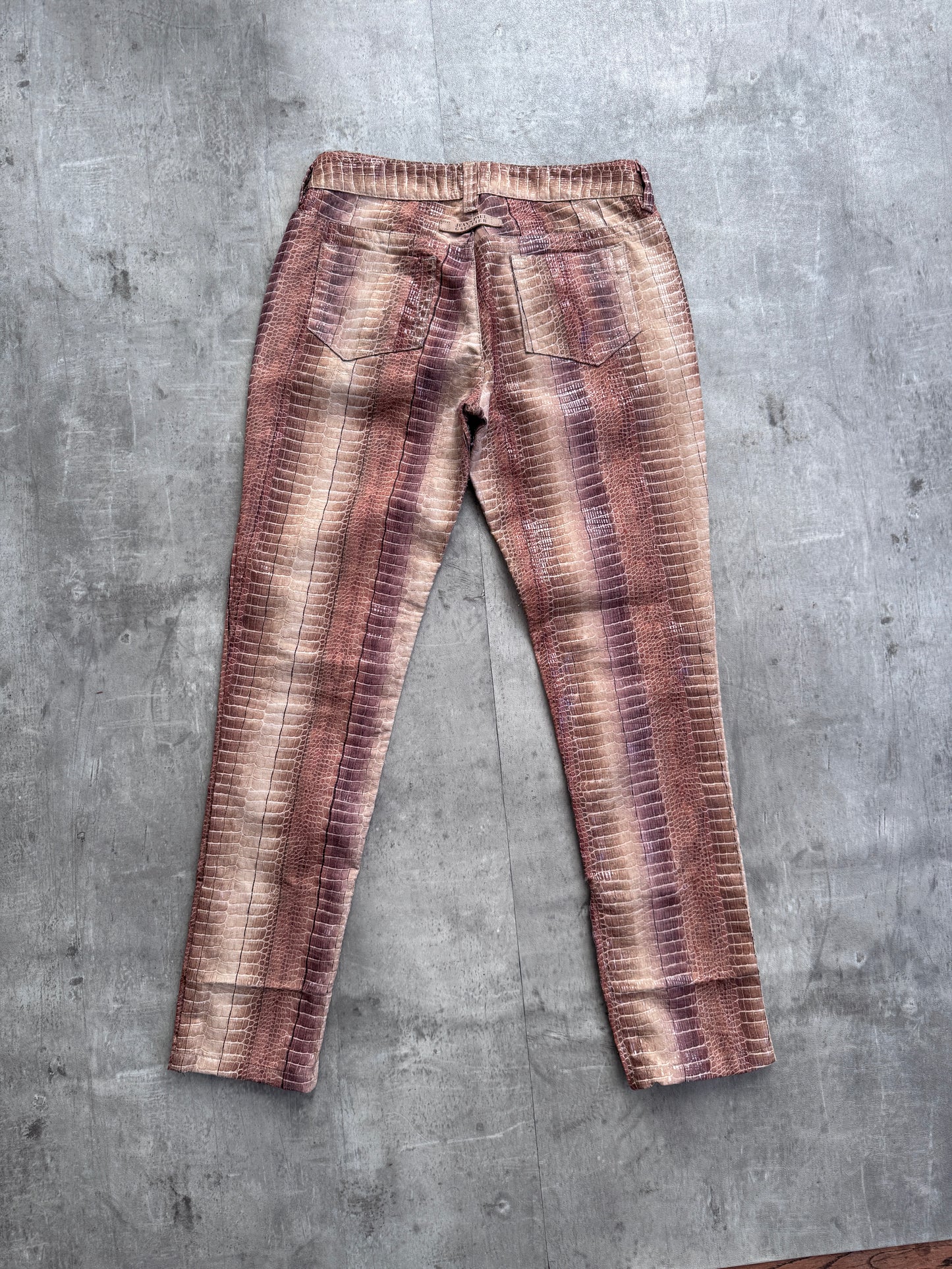 Jean Paul Gaultier Snakeskin Style Trousers