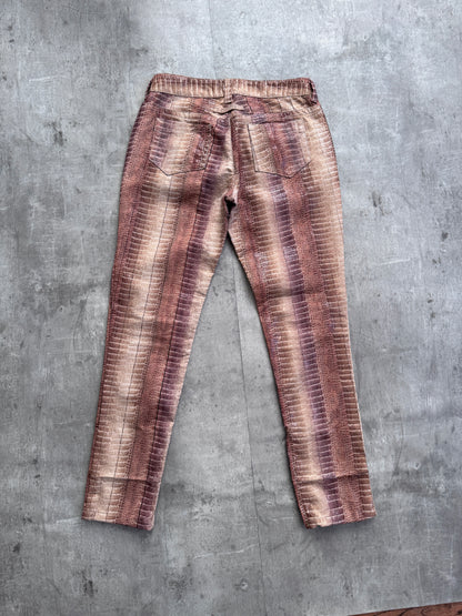 Jean Paul Gaultier Snakeskin Style Trousers