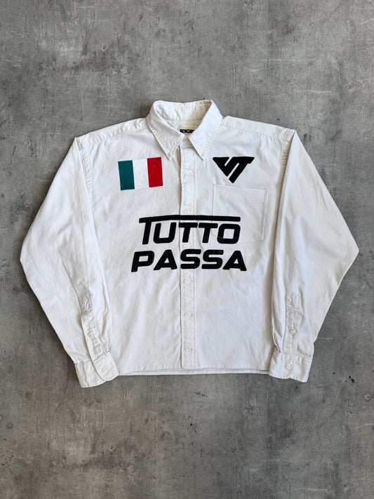 VT Rework: Cream Cotton Tutto Passa Italy L/S Shirt