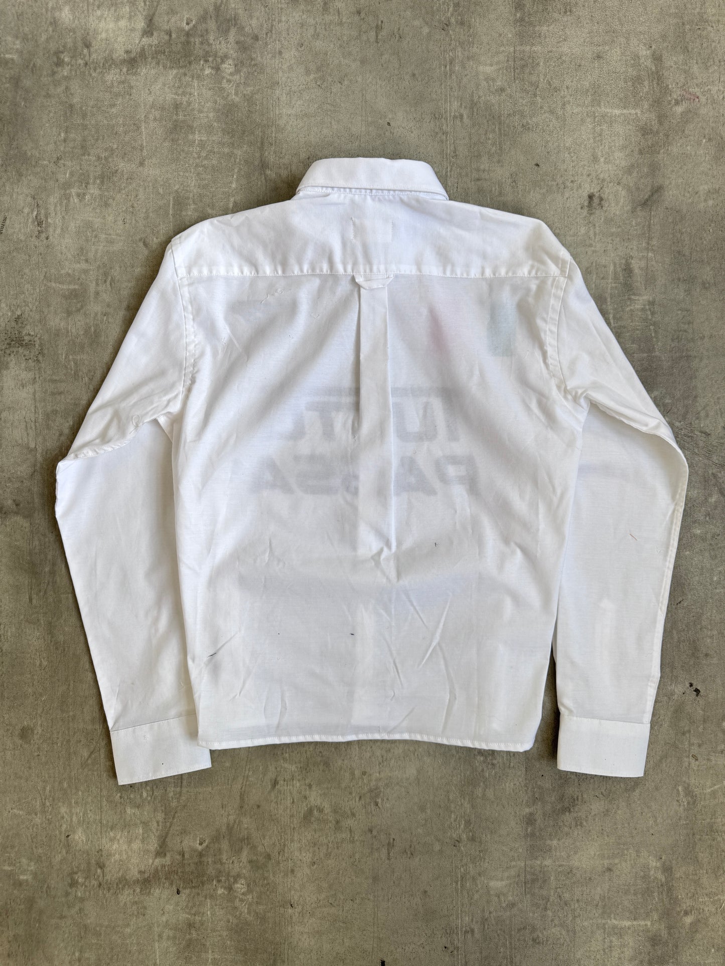 VT Rework: White Cotton Tutto Passa Italy L/S Shirt