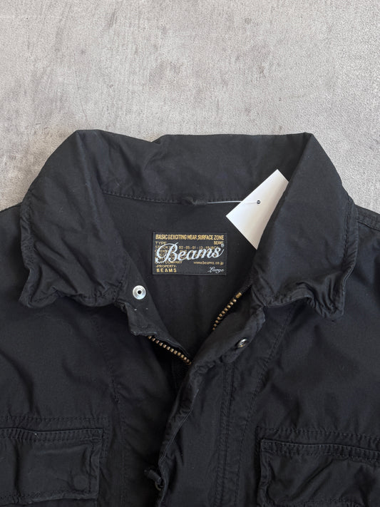 Beams Japan Black M65 Crinkle Utility Field Jacket