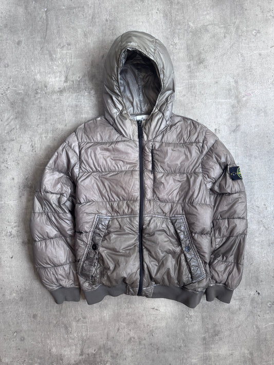 Stone Island A/W 2016 Garment Dyed Grey Down Puffer Jacket