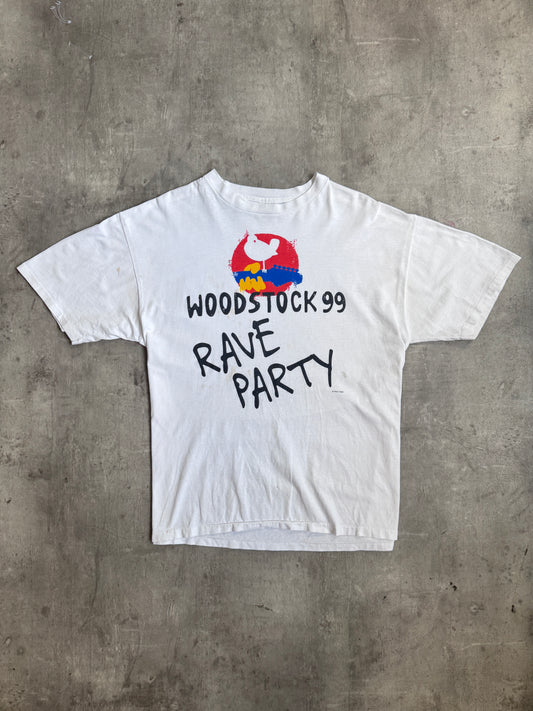 Woodstock 1999 'Rave Party' Single Stich Graphic Tee