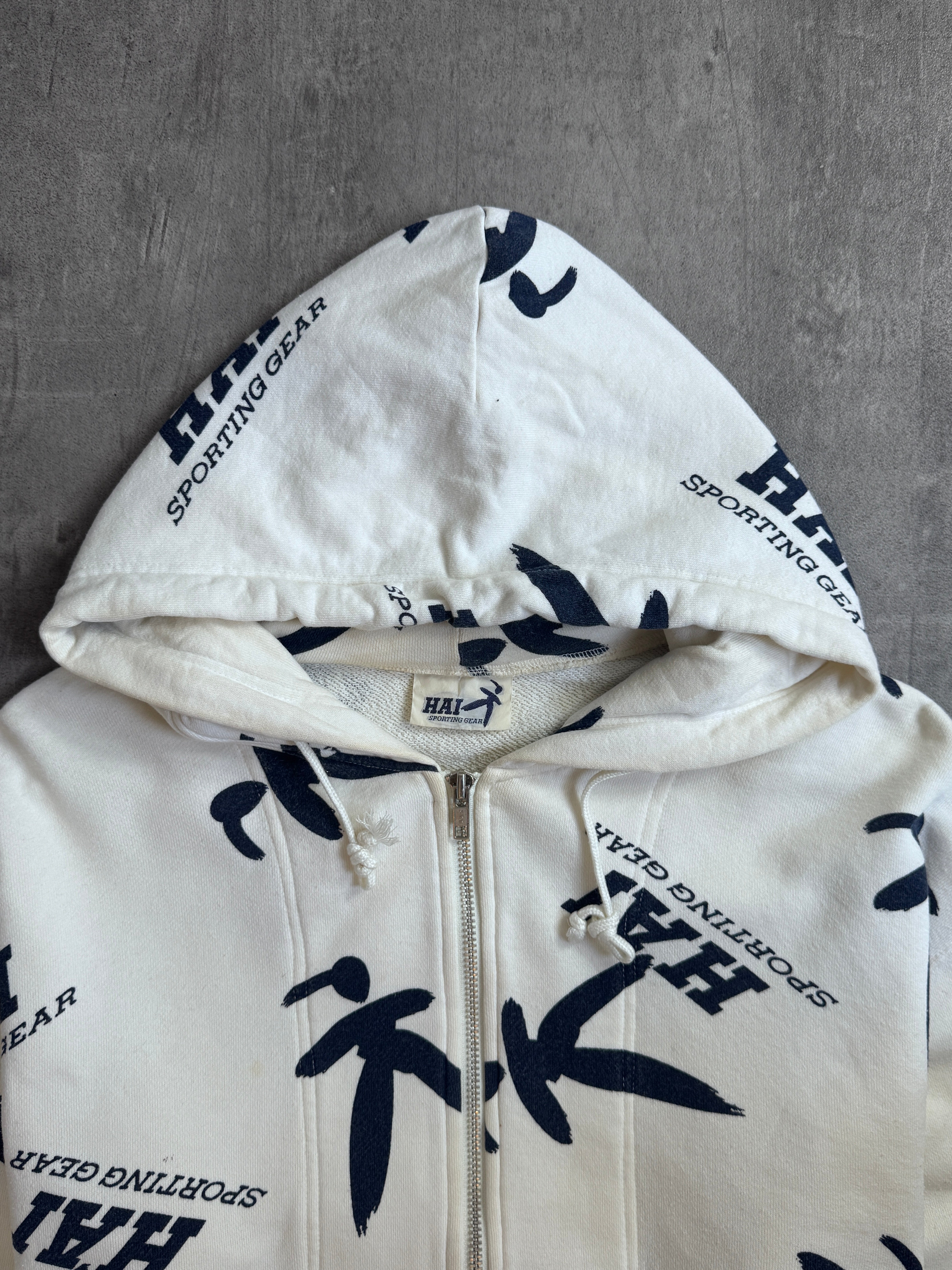 Issey Miyake Hai Sporting Gear AOP Full Zip Hoodie – Vintage