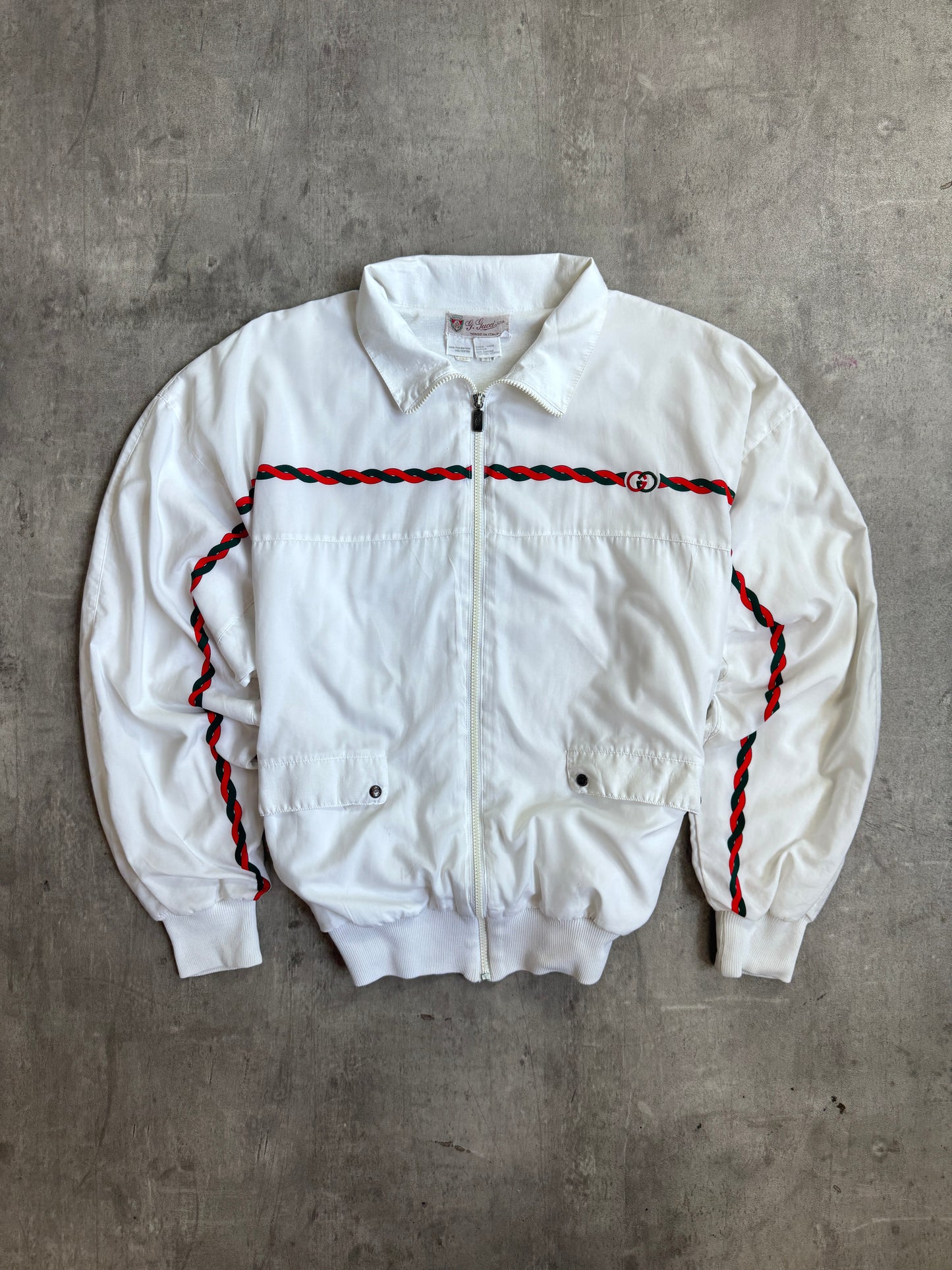1970's Gucci Braid Link Double Layer Track Jacket