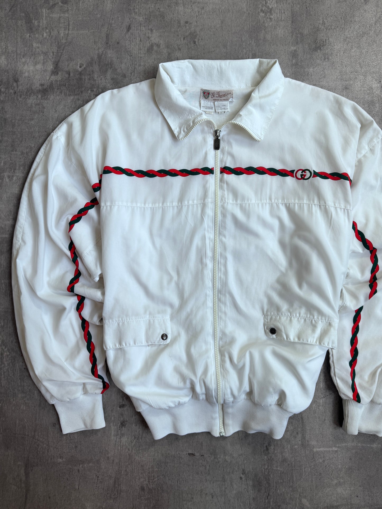 1970's Gucci Braid Link Double Layer Track Jacket