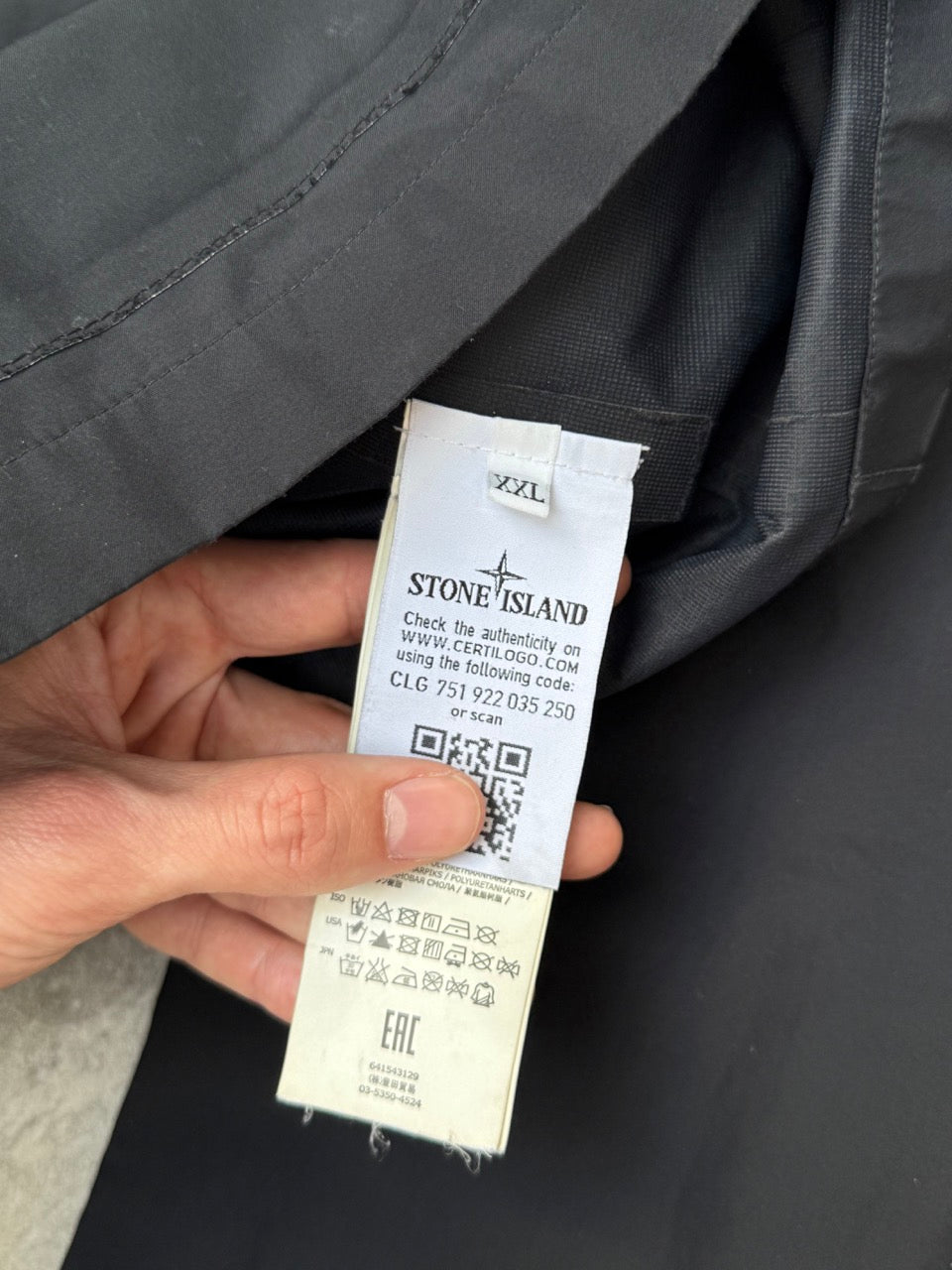 S/S 2016 Stone Island Black Tank Shield Jacket