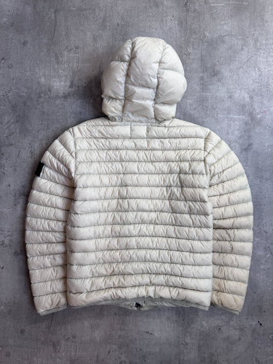 Stone Island A/W 2016 Garment Dyed Micro Yarn Cream Down Puffer