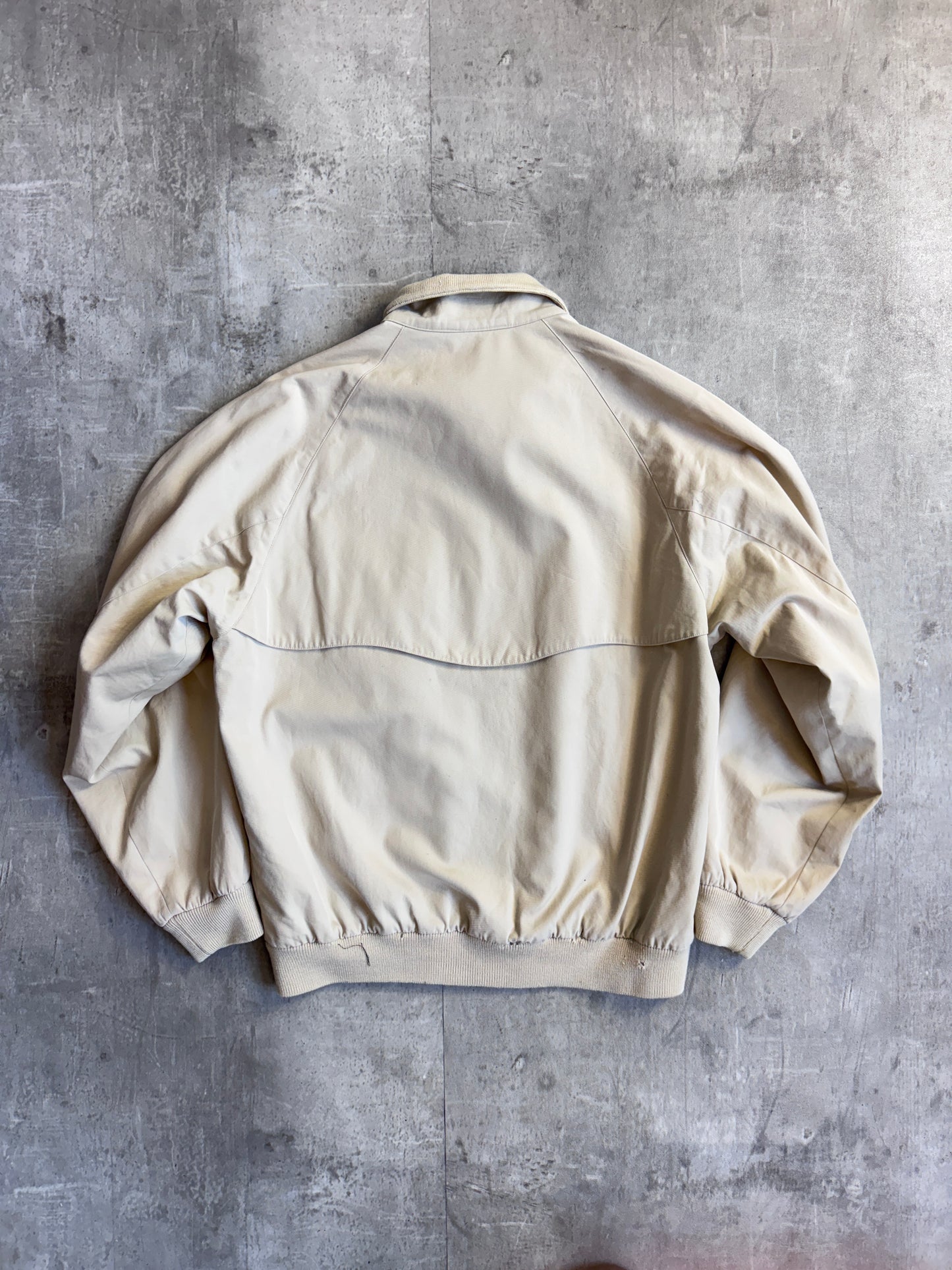 Burberry Nova Check Lined Beige Full Zip Harrington Jacket