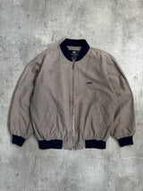 Balenciaga Silk Lined Plaid Bomber Jacket