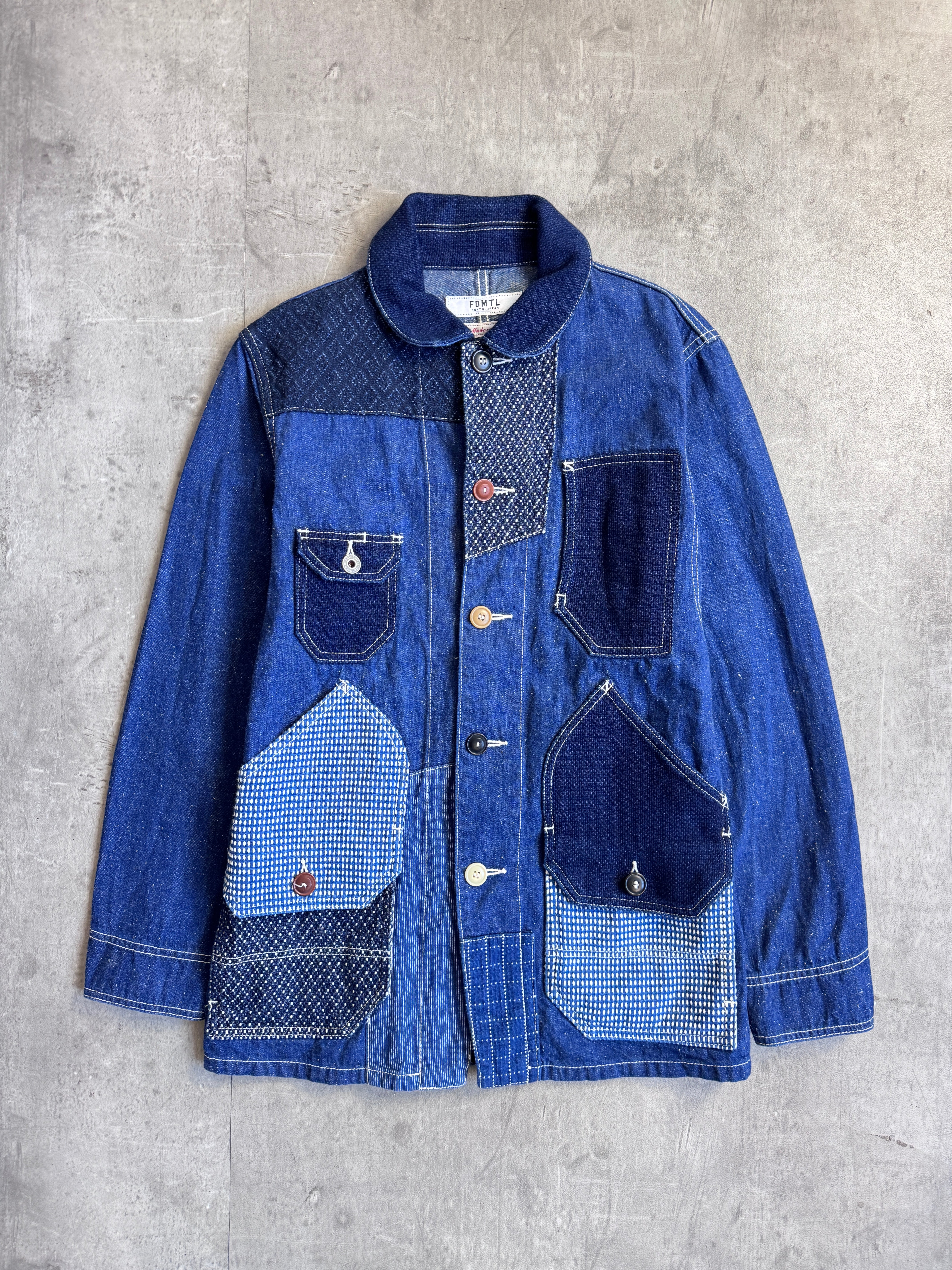 FDMTL Japan Patchwork Boro Chore Jacket – Vintage
