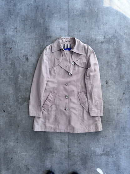Burberry Blue Label Nova Check Lined Midi Trench