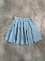 Miu Miu Baby Blue Pleated Midi Skirt