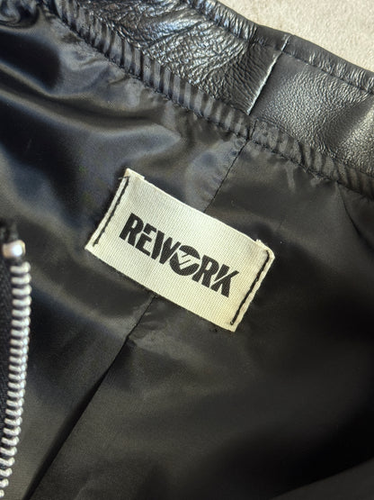 VT Rework : Porsche Cropped Rework Leather Jacket