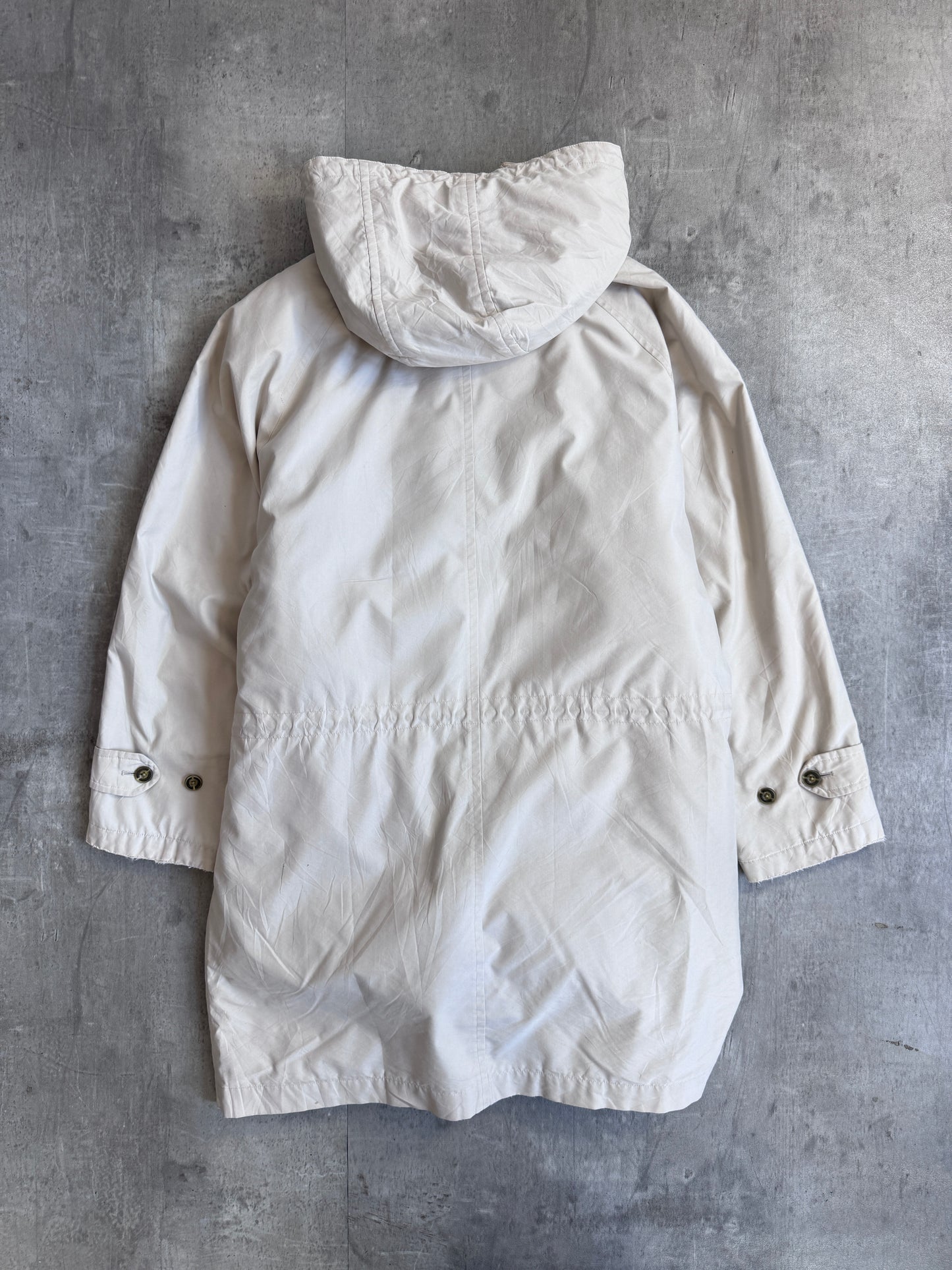 Burberry Nova Check Down Lined Hooded Trench Jacket