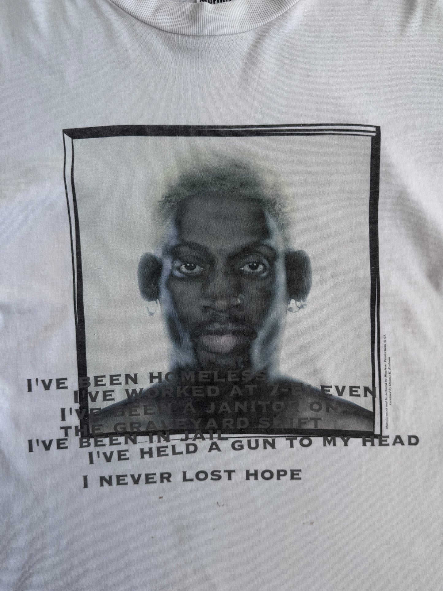1997 Dennis Rodman NBA Chicago Bulls Graphic Tee