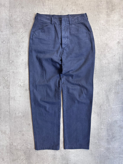 1990's Stone Island Marina Navy Pinstripe Trousers