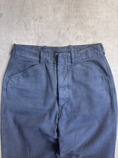 1990's Stone Island Marina Navy Pinstripe Trousers