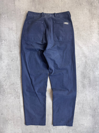 1990's Stone Island Marina Navy Pinstripe Trousers