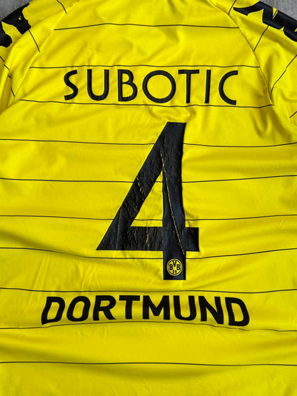 2010/2011 Borussia Dortmund Home 'Subotic 4' Football Shirt