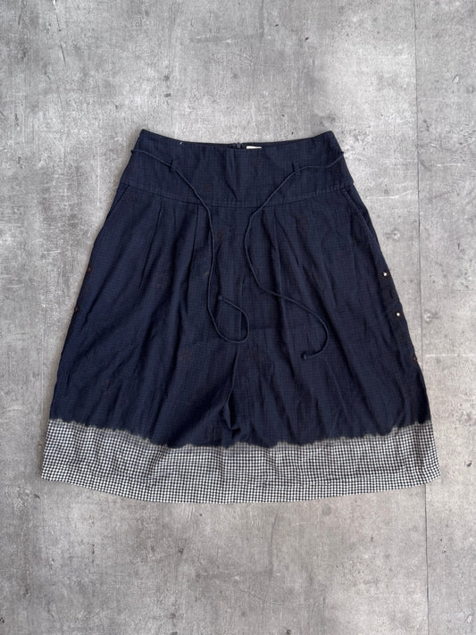 A/W 1998 Issey Miyake Haat DipDye Check Skirt