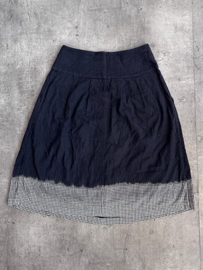 A/W 1998 Issey Miyake Haat DipDye Check Skirt