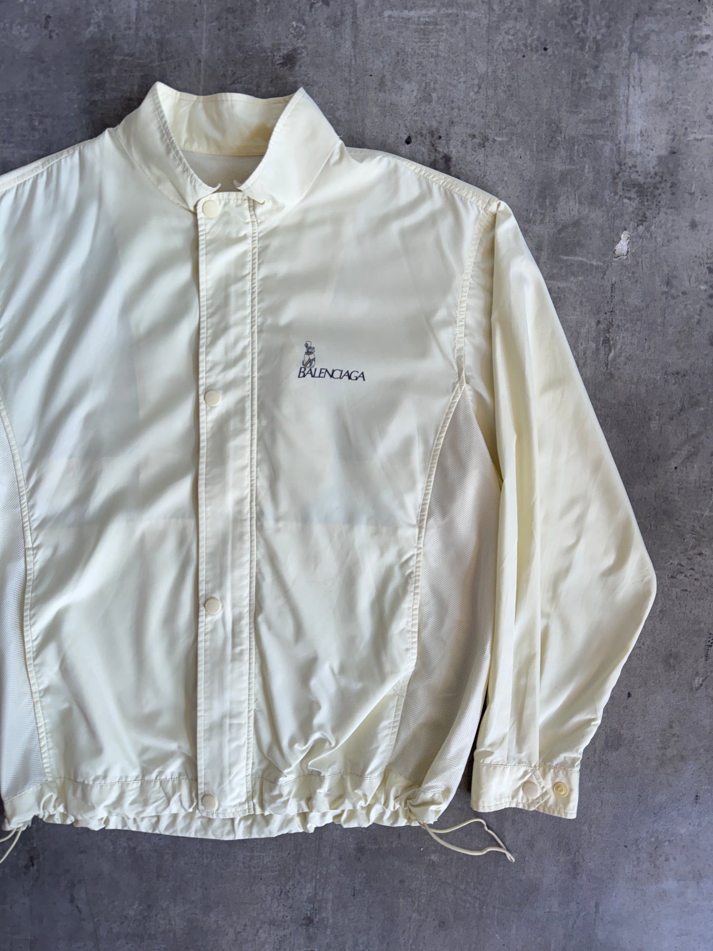 Balenciaga Golf Lightweight Cream Bomber Jacket