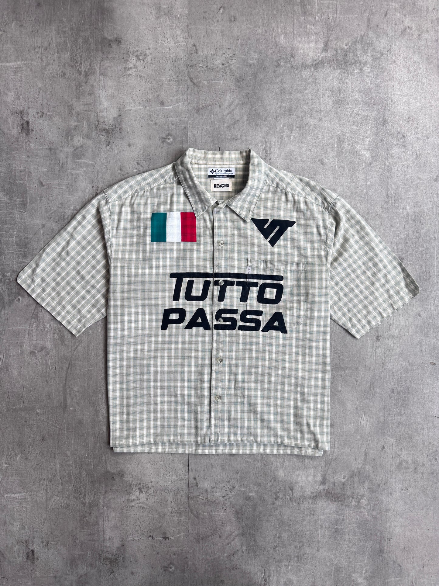 VT Rework : Tutto Passa Check Printed Reworked Shirt