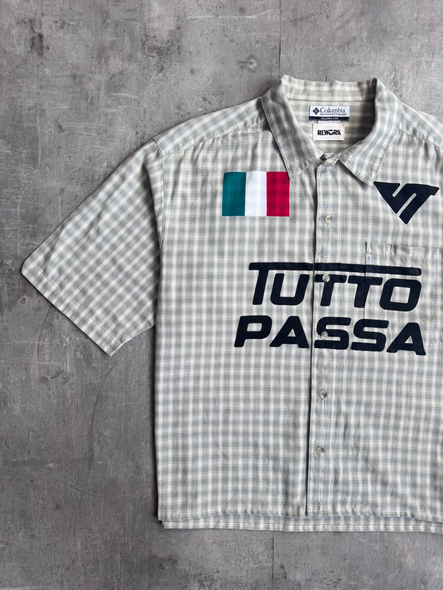 VT Rework : Tutto Passa Check Printed Reworked Shirt