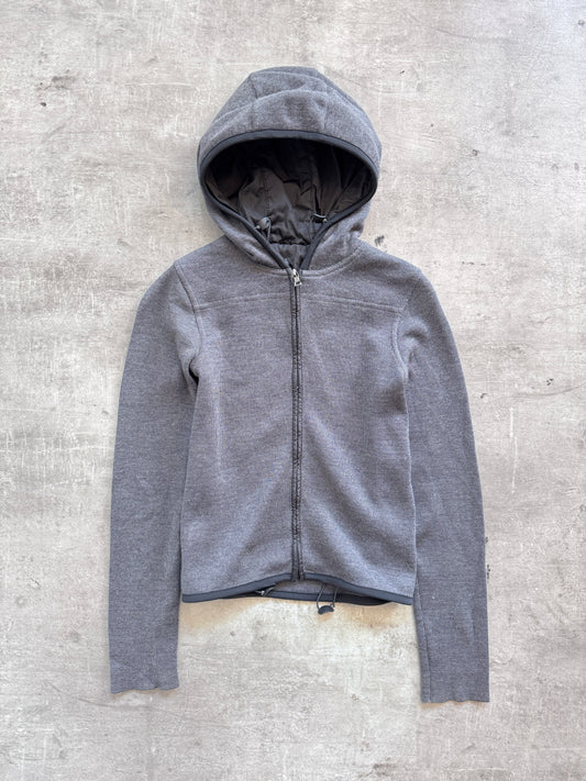 Prada Knitted Technical Hooded Zipper