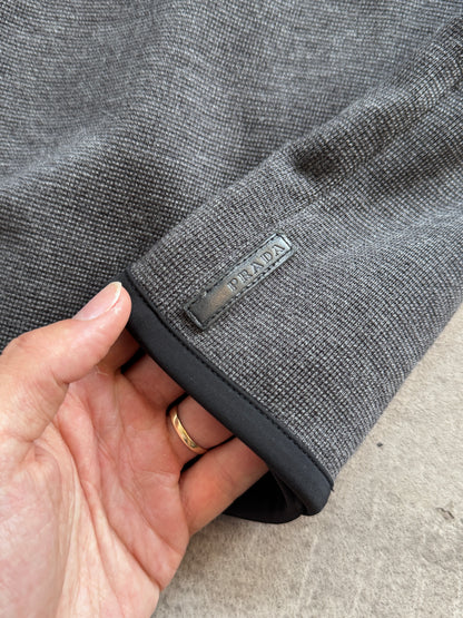 Prada Knitted Technical Hooded Zipper
