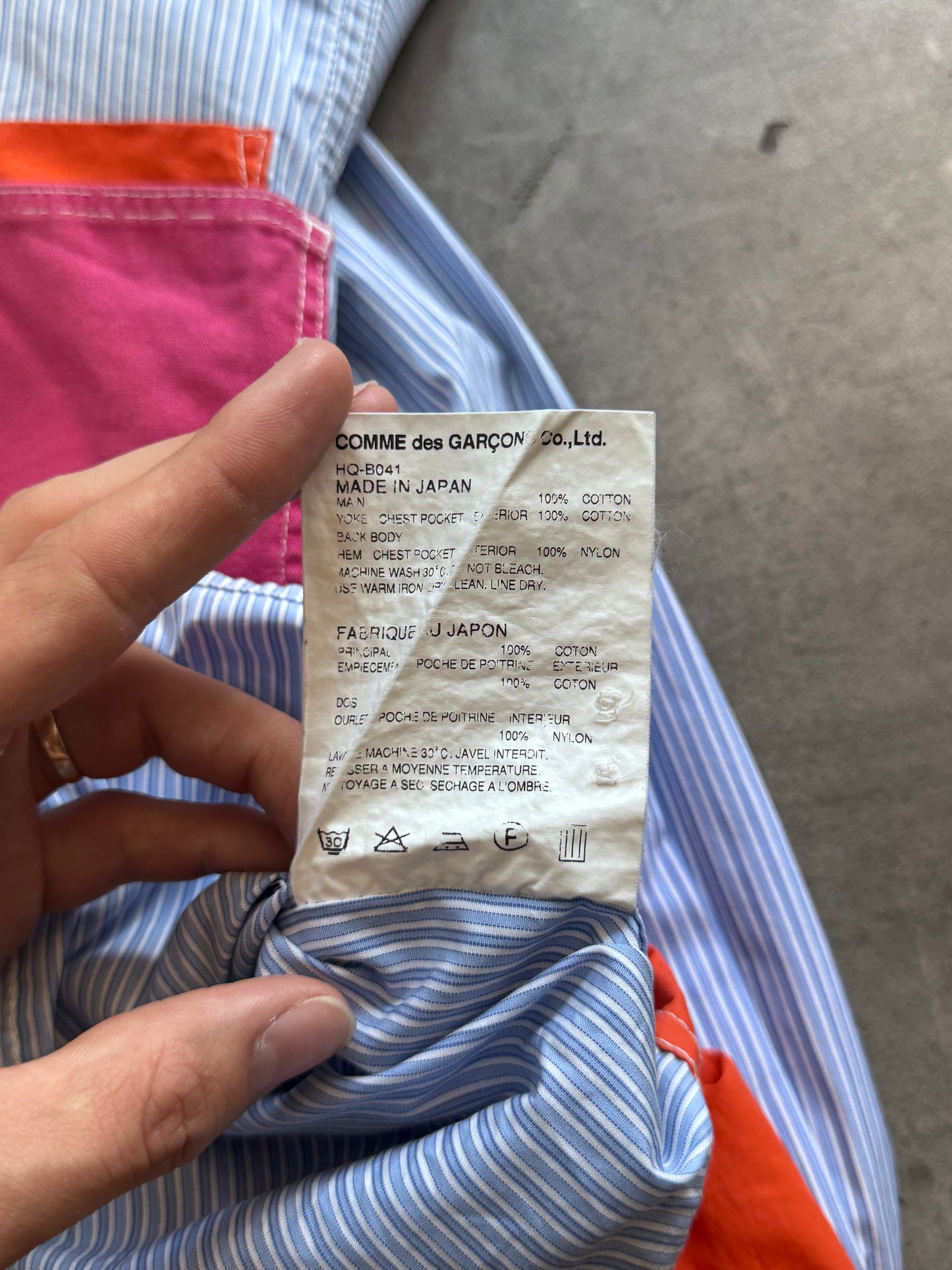 Comme Des Garçons Homme Pinstripe Shirt