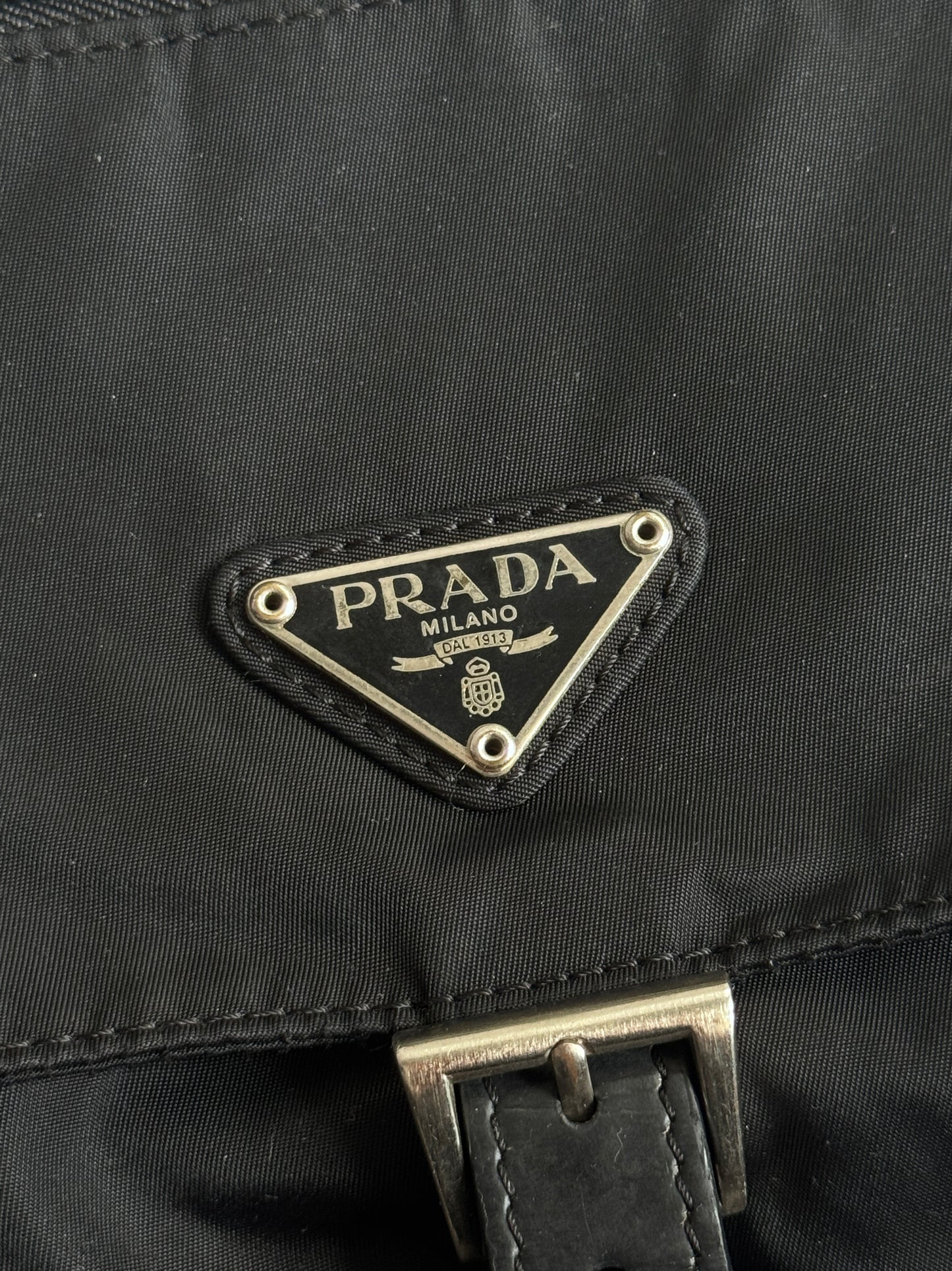 Prada Classic Black Nylon Cross Body