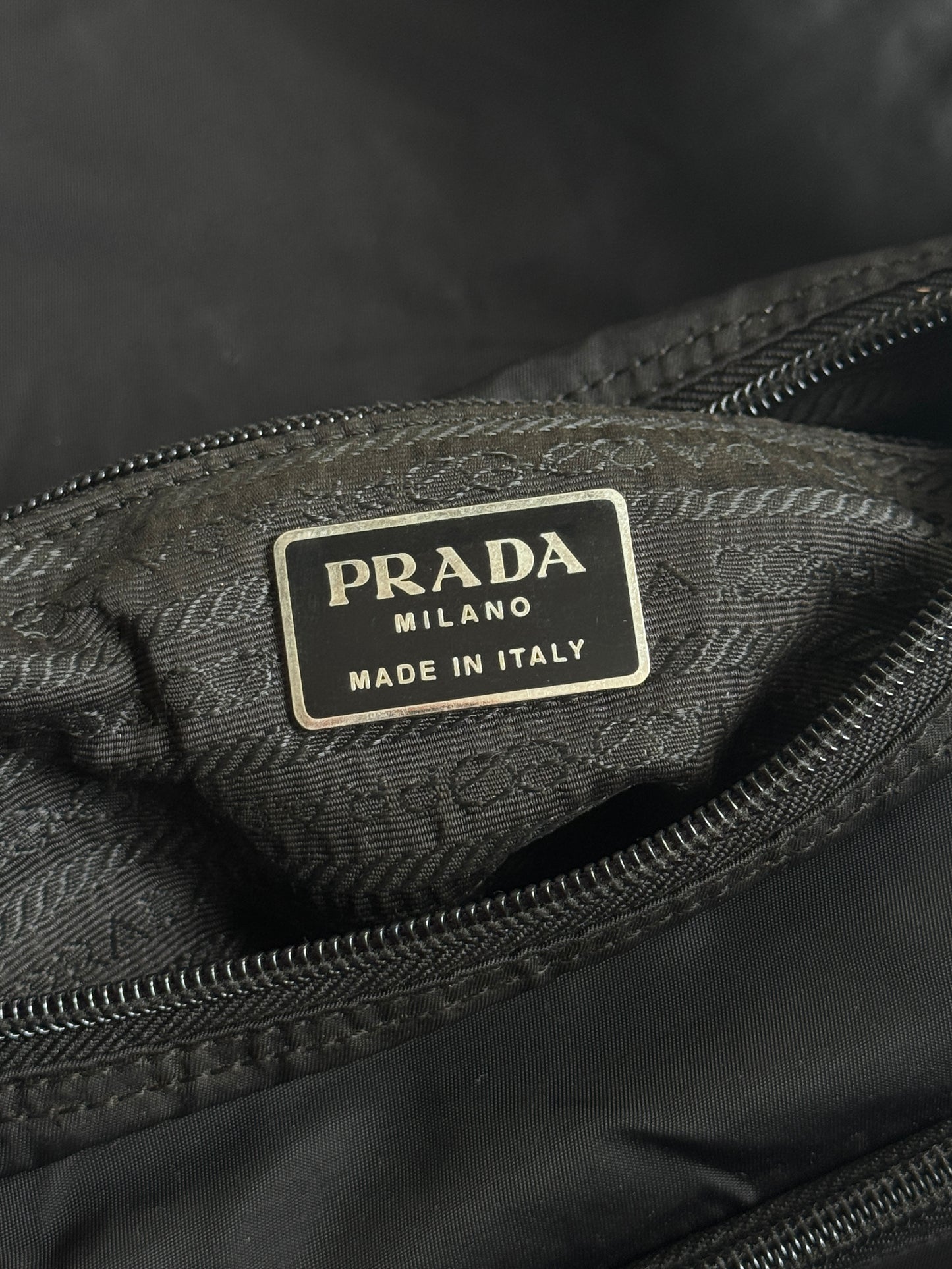 Prada Classic Black Nylon Cross Body