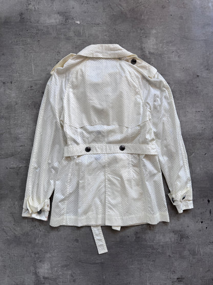 2008 Chanel Perforated Cotton Trench Coat