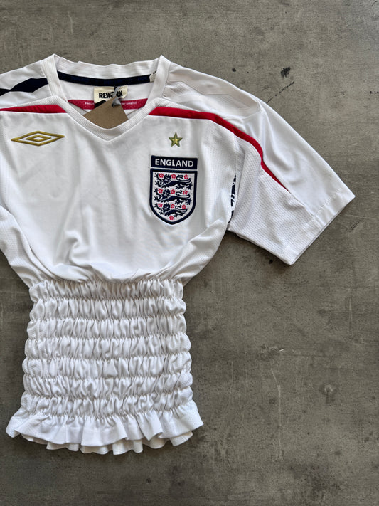 VT Rework : England Ruched Waist Football Shirt
