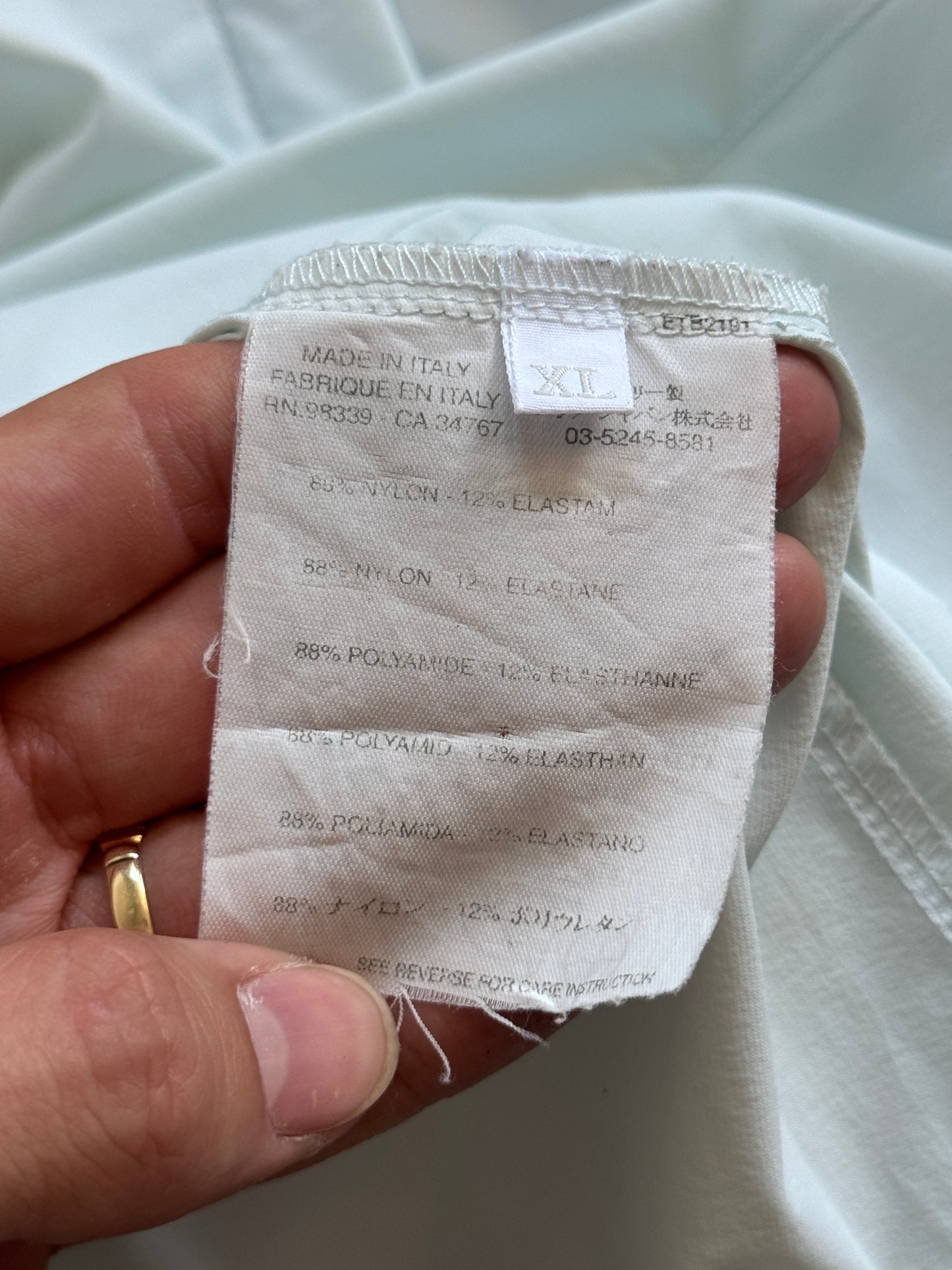 Prada Sport Baby Blue Zip Up Blouse