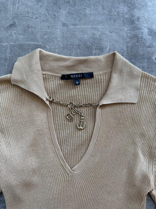 2008 Gucci Ribbed Knit Shirt