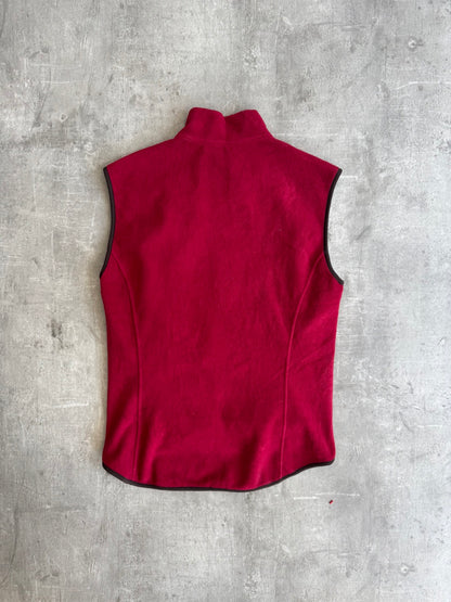 Prada Red Technical Fleece Gilet