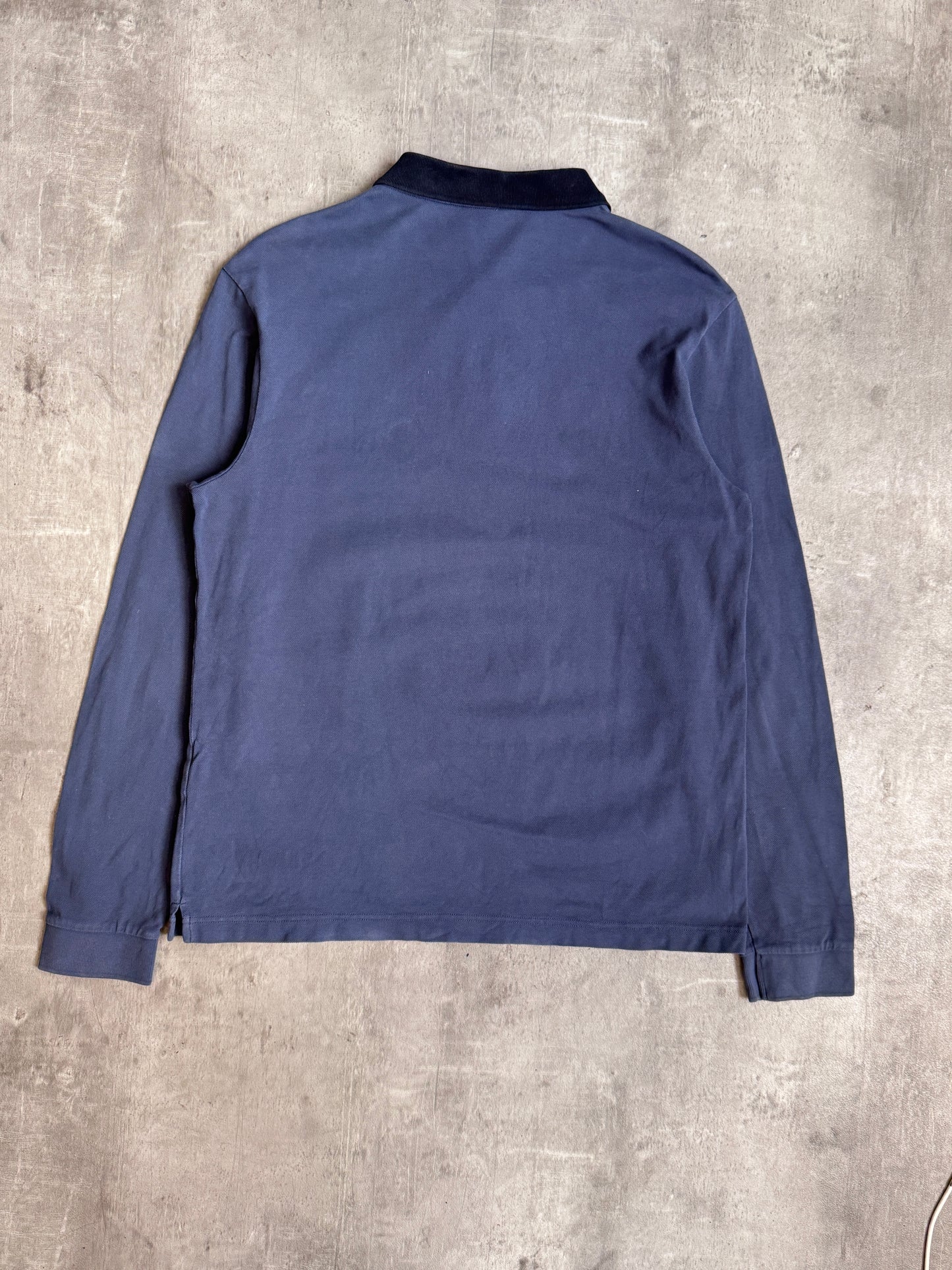 Prada Two Tone Lons Sleeve Polo Shirt