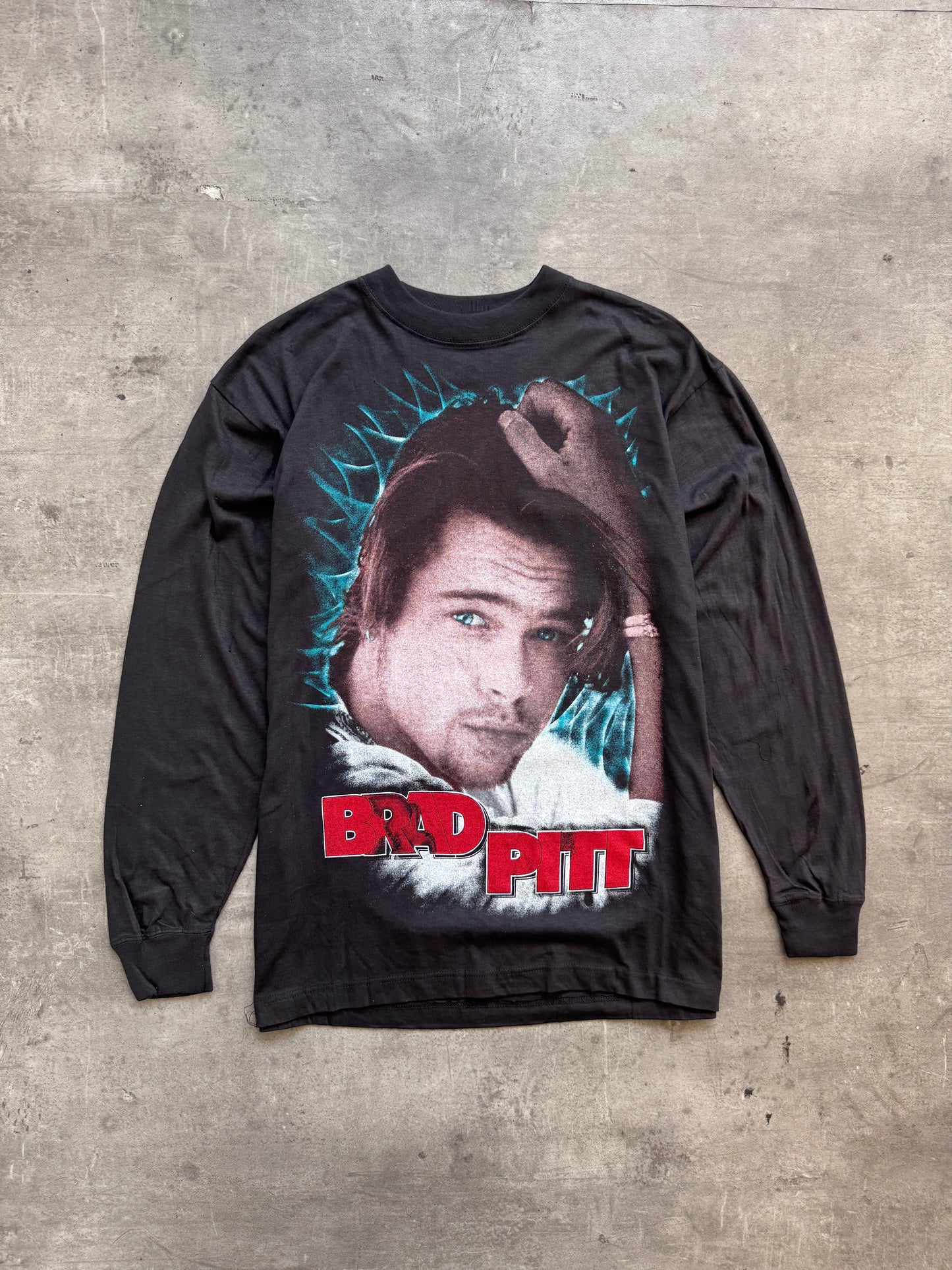 1990's Brad Pitt Movie Wrap Graphic LS Tee