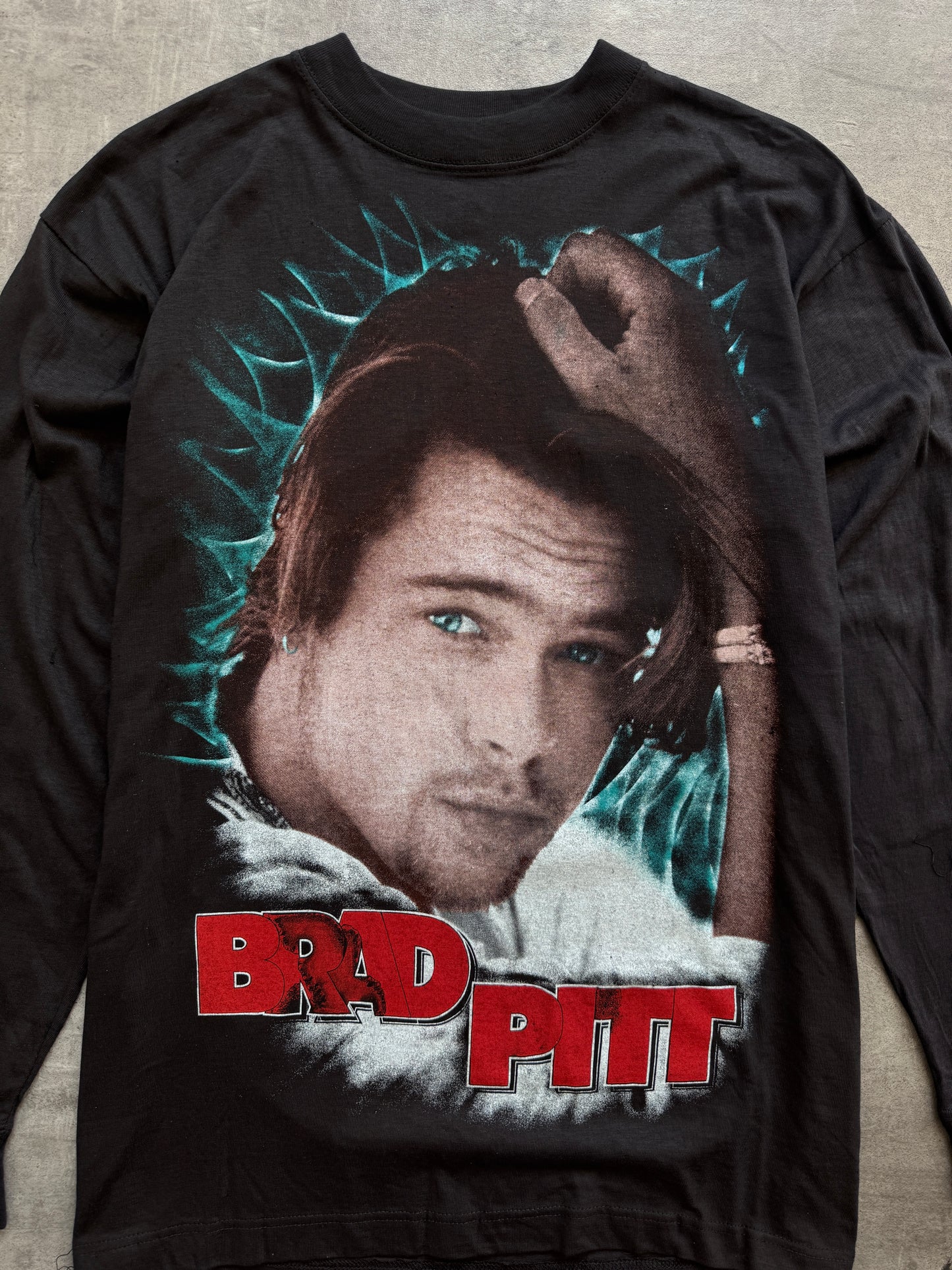 1990's Brad Pitt Movie Wrap Graphic LS Tee