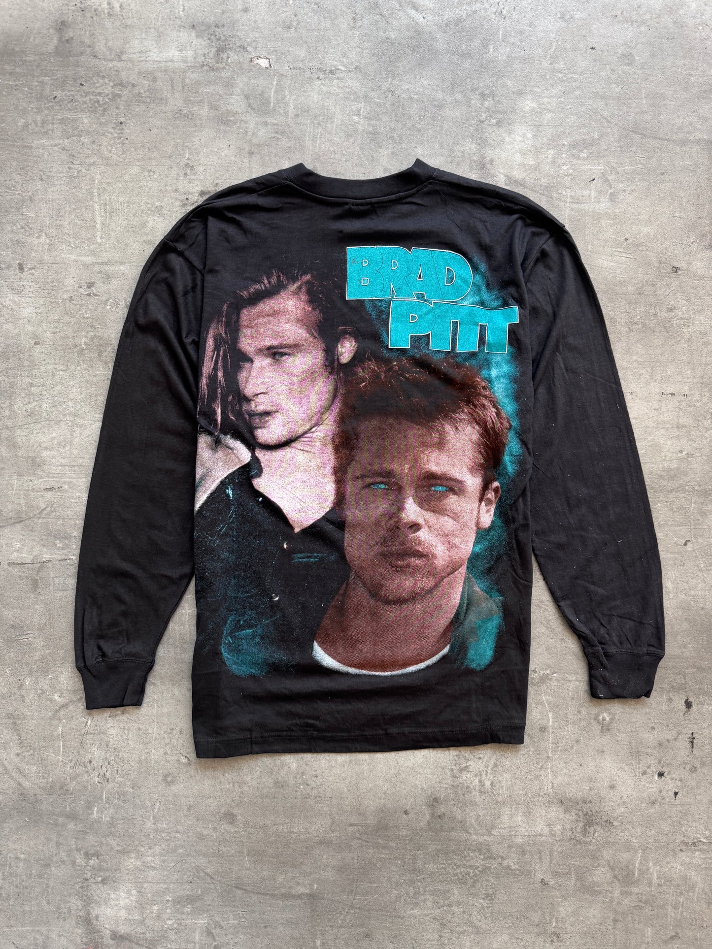 1990's Brad Pitt Movie Wrap Graphic LS Tee