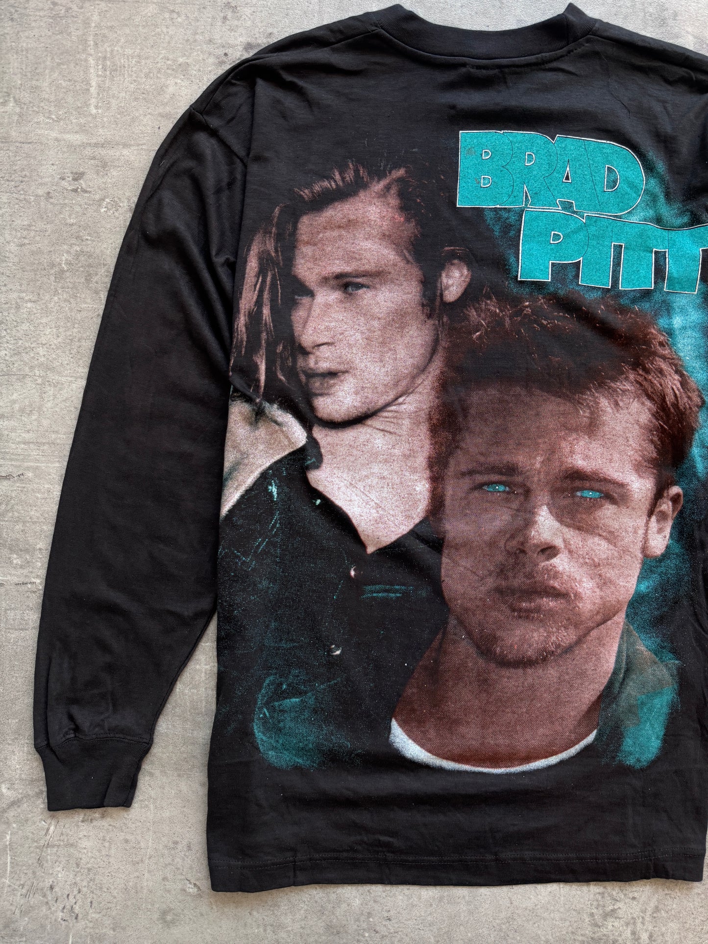 1990's Brad Pitt Movie Wrap Graphic LS Tee