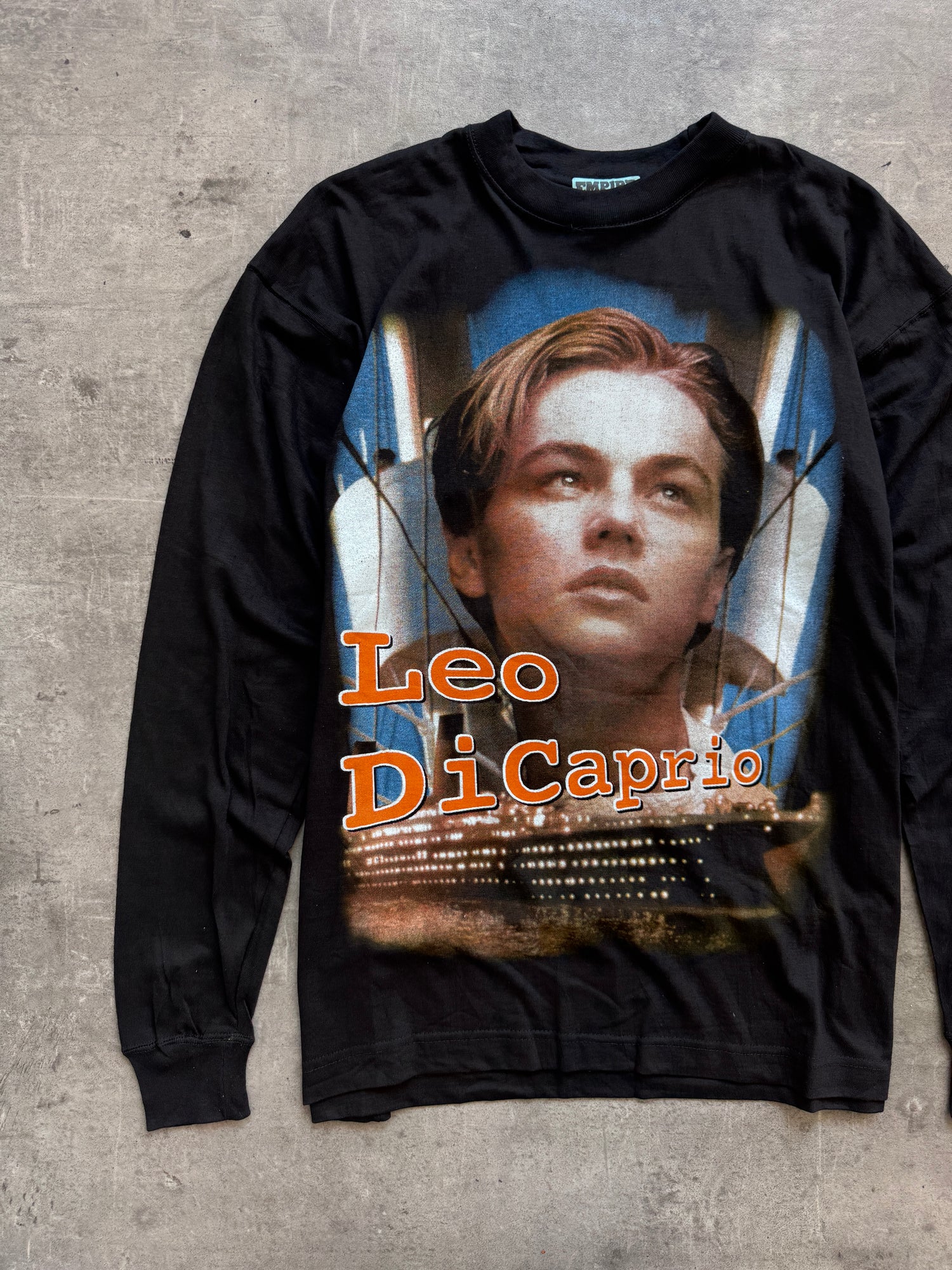 1997 Leo Dicaprio Titanic Movie Promo LS Graphic Tee