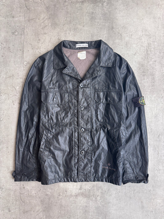 S/S 1999 Stone Island Spalmatura Wax Cotton Overshirt
