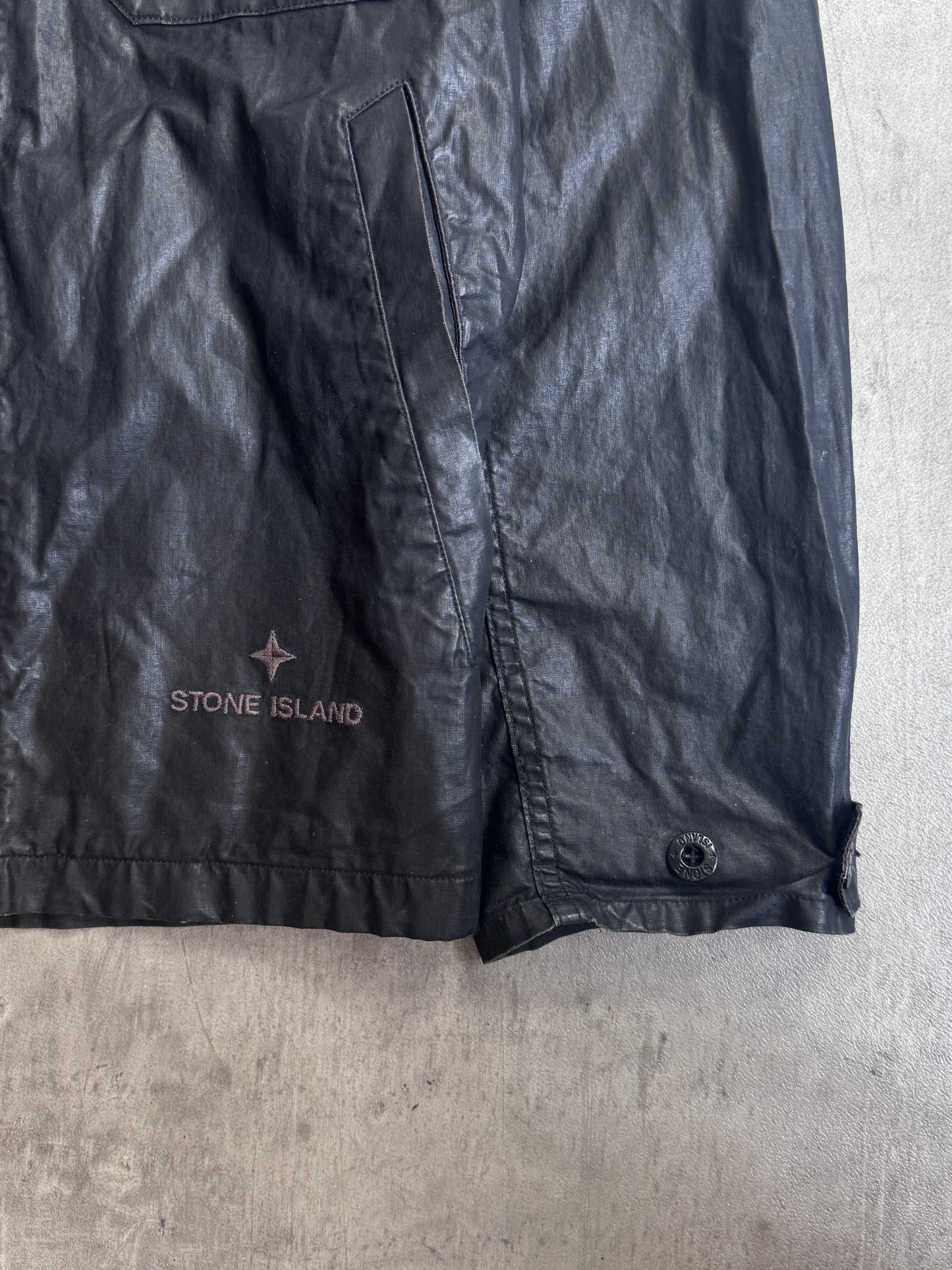 S/S 1999 Stone Island Spalmatura Wax Cotton Overshirt