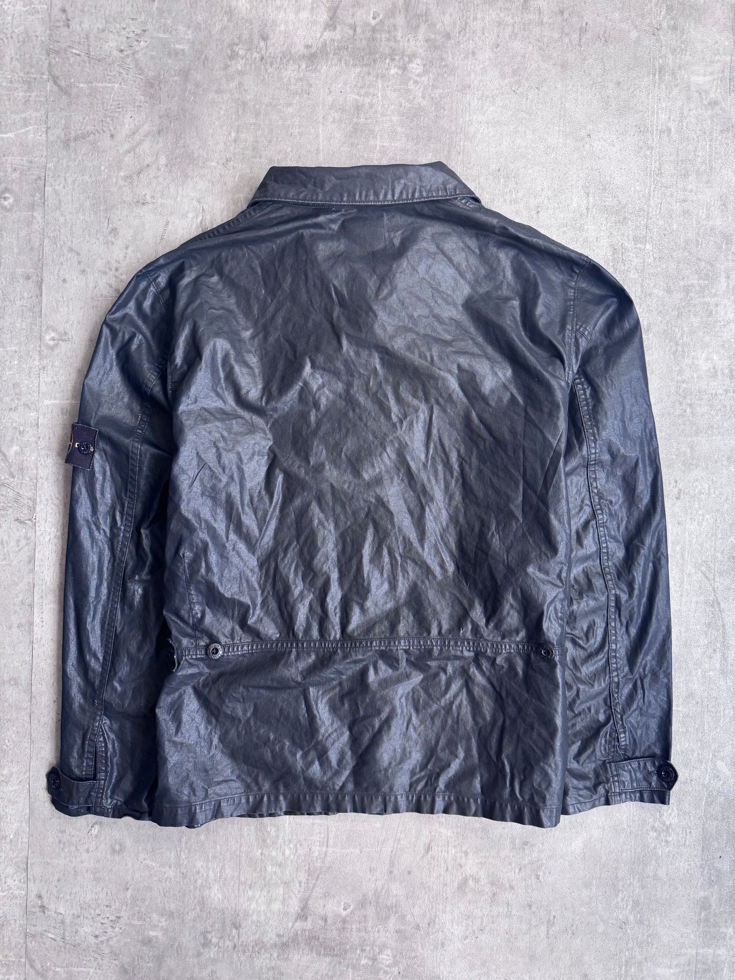 S/S 1999 Stone Island Spalmatura Wax Cotton Overshirt